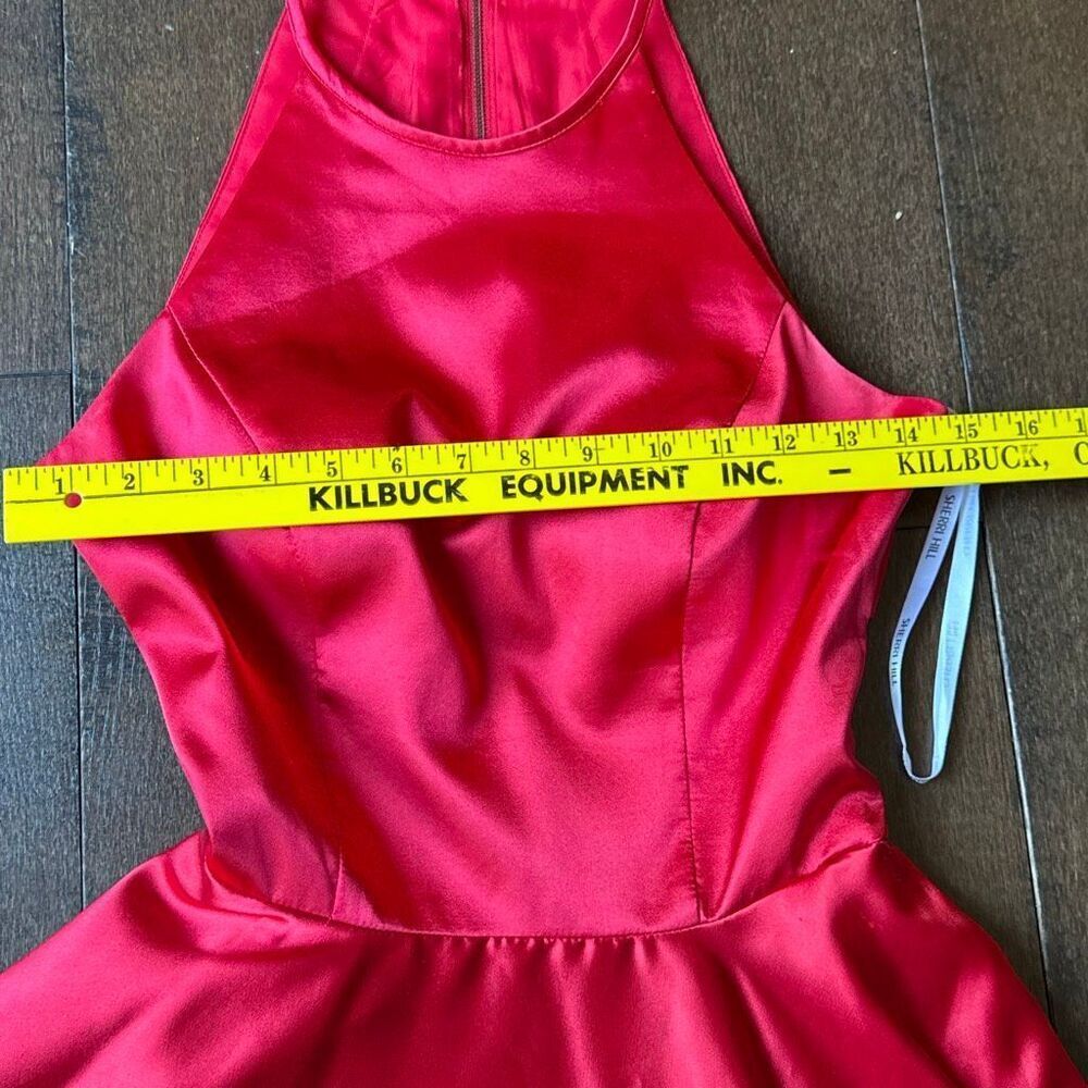 Sherri Hill red dress size 4 fit and flare‎ sleeveless formal prom event party - Picture 10 of 13